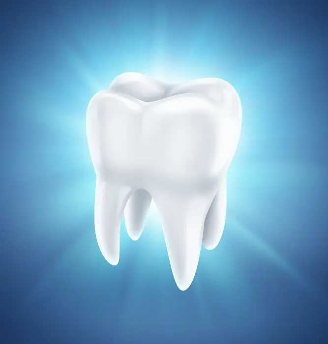 Healthy white tooth picture.